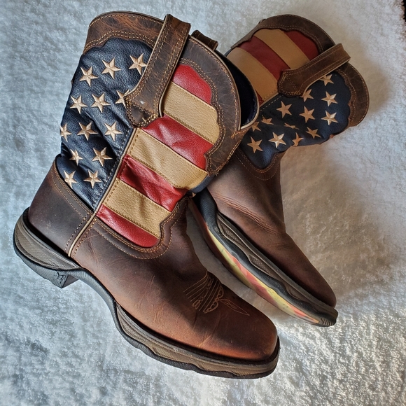 Durango Shoes - Lady Rebel American Flag Western Leather Boots